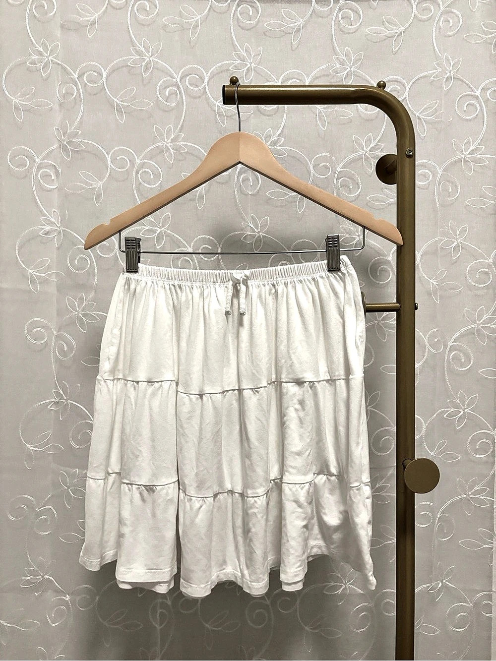 Zara Tiered Skirt White Size girls 13-14Y Approx Women’s XS/S